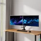Kép 9/13 - ACT AC8344 Dual Monitor Arm Office Premium with Gas Spring Crossbar