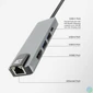 Kép 4/9 - ACT AC7091 USB-C 4K docking station for 1 HDMI Adapter Silver