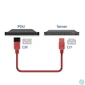 Kép 6/6 - ACT Powercord C20 male - C21 famale 2m Red kábel