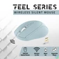 Kép 3/4 - Advance Feel Series Wireless Mouse Blue egér