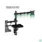 Kép 7/11 - Advance XtendMounts Flex 17"-32" Monitor Console Black