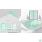 Kép 3/3 - AJAX MotionProtect Curtain WH vezetéknélküli fehér függöny infra mozgásérzékelő riasztó