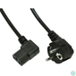 Kép 1/2 - Akyga AK-PC-02A Angle PC Power Cord cable 1,5m Black kábel