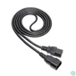 Kép 2/2 - Akyga AK-UP-06 C14/C15 tápkábel 1,8m Black