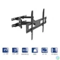 Kép 1/2 - Akyga AK-MB-10 TV Wall Mount Full Motion Bracket +/-45° 50kg VESA 600x400mm 37"-70"