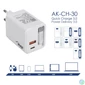 Kép 5/6 - Akyga AK-CH-30 65W Wall Charger White töltő