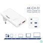 Kép 8/9 - Akyga AK-CH-31 65W Wall Charger White töltő