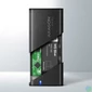Kép 4/10 - AXAGON EEM2-SBC SuperSpeed+ USB-C - M.2 SATA SSD RAW Box Black mobilrack / beépítő keret