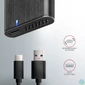 Kép 6/10 - AXAGON EEM2-SBC SuperSpeed+ USB-C - M.2 SATA SSD RAW Box Black mobilrack / beépítő keret