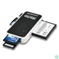Kép 2/9 - AXAGON CRE-X1 External 5-slot Card Reader Black/White kártyaolvasó