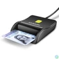 Kép 1/3 - AXAGON CRE-SM3N Smart Card Flatreader Black kártyaolvasó