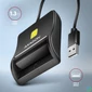 Kép 3/3 - AXAGON CRE-SM3N Smart Card Flatreader Black kártyaolvasó