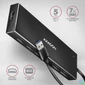 Kép 2/5 - AXAGON HUE-F7A SuperSpeed USB-A FLAT HUB Black usb hub