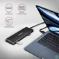 Kép 3/5 - AXAGON HUE-F7A SuperSpeed USB-A FLAT HUB Black usb hub