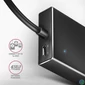 Kép 5/5 - AXAGON HUE-F7A SuperSpeed USB-A FLAT HUB Black usb hub