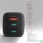 Kép 4/6 - AXAGON ACU-DPQ65 QC4 + USB-C PD Wall Charger Black töltő