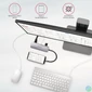 Kép 5/5 - AXAGON HMC-HCR3A SuperSpeed USB-C COMBO 5in1 hub Grey