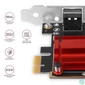 Kép 4/4 - AXAGON PCEE-G25 PCIe 2.5 Gigabit Ethernet hálókártya