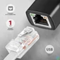 Kép 2/5 - AXAGON ADE-AR USB-A Gigabit Ethernet Adapter Black hálókártya