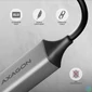 Kép 5/7 - AXAGON ADE-TXCA USB-C + USB-A Gigabit Ethernet Adapter Grey hálókártya