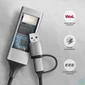 Kép 7/7 - AXAGON ADE-TXCA USB-C + USB-A Gigabit Ethernet Adapter Grey hálókártya
