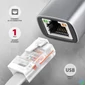 Kép 2/5 - AXAGON ADE-TXPD USB-C Gigabit Ethernet Adapter hálókártya