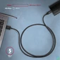 Kép 5/5 - AXAGON SPEED USB-C > USB-A 3.2 Gen 1 Cable 1,5m Black kábel