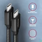 Kép 2/6 - AXAGON BUCM3-CM30AB Speed USB-C <> USB-C 3.2 Gen 1 Cable 3m Black kábel