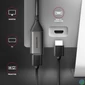 Kép 4/8 - AXAGON RVC-HI2M USB-C -> HDMI 2.0 adapter 4K/60Hz Aluminum 0,25m cable Black kábel