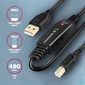 Kép 2/6 - AXAGON ADR-210B USB Repeater Cabel 10m Black kábel