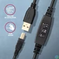 Kép 3/6 - AXAGON ADR-220B USB Repeater Cabel 20m Black kábel