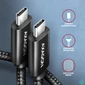 Kép 3/6 - AXAGON BUCM2-CM20AB CHARGE USB-C <> USB-C Cable 2m Black kábel
