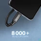 Kép 5/5 - AXAGON BUCM32-CF15AB SPEED+ USB-C <> USB 20GBPS EXTENSION CABLE 1.5m Black kábel