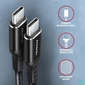Kép 3/4 - AXAGON BUCM-CM15AB HQ USB-C <> USB-C Cable 1.5m Black kábel