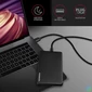 Kép 6/6 - AXAGON EE25-SLC SuperSpeed USB-C SLIDE box Black mobilrack / beépítő keret