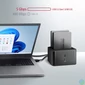 Kép 3/7 - AXAGON ADSA-D25 SuperSpeed USB Dual 2,5" SSD/HDD Mini Dock Black mobilrack / beépítő keret