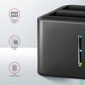 Kép 4/7 - AXAGON ADSA-D25 SuperSpeed USB Dual 2,5" SSD/HDD Mini Dock Black mobilrack / beépítő keret