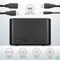 Kép 6/7 - AXAGON ADSA-D25 SuperSpeed USB Dual 2,5" SSD/HDD Mini Dock Black mobilrack / beépítő keret
