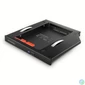 Kép 1/7 - AXAGON RSS-CD12 ODD – 2,5" SATA SSD/HDD Caddy 12,7mm Black mobilrack / beépítő keret