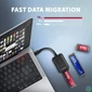 Kép 3/5 - AXAGON ADM2-CM USB-C 10Gbps M.2 NVMe & SATA SSD Adapter mobilrack / beépítő keret