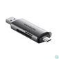 Kép 1/9 - AXAGON CRE-SAC SUPERSPEED USB-C+USB-A Card Reader Black kártyaolvasó