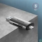 Kép 2/9 - AXAGON CRE-SAC SUPERSPEED USB-C+USB-A Card Reader Black kártyaolvasó
