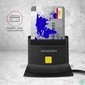 Kép 4/9 - AXAGON CRE-SM2 USB Smart Card ID Card Reader & SD/microSD/SIM Card Reader kártyaolvasó