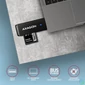 Kép 4/5 - AXAGON CRE-S2N External Card Reader Black kártyaolvasó