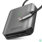 Kép 1/4 - AXAGON CRE-S3C SUPERSPEED USB-C UHS-II Card Reader Black kártyaolvasó