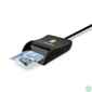 Kép 1/7 - AXAGON CRE-SM3SD Smart Card Flatreader Black kártyaolvasó
