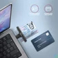 Kép 2/6 - AXAGON CRE-SMPC PocketReader USB-C Smart Card Reader Black kártyaolvasó