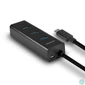 Kép 1/7 - AXAGON HUE-S2C USB-C 3.1 Charging Hub Black usb hub