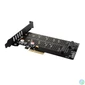 Kép 2/11 - AXAGON PCEM2-DC PCIe NVMe+SATA M.2 Adapter bővítőkártya