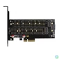 Kép 3/11 - AXAGON PCEM2-DC PCIe NVMe+SATA M.2 Adapter bővítőkártya